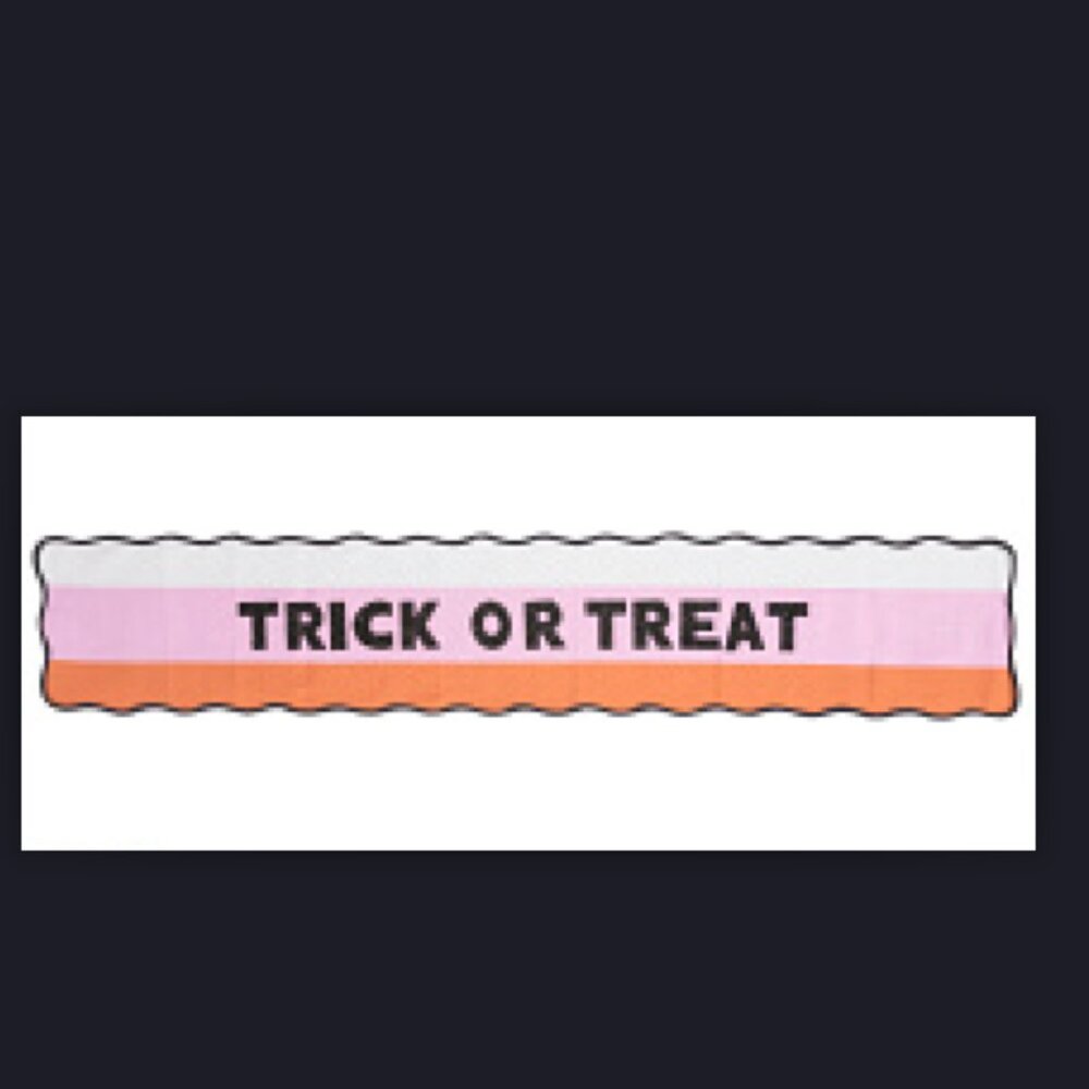 Halloween table runners-‎ Trick or Treat - Set of TWO -NEW- 15x80 inches